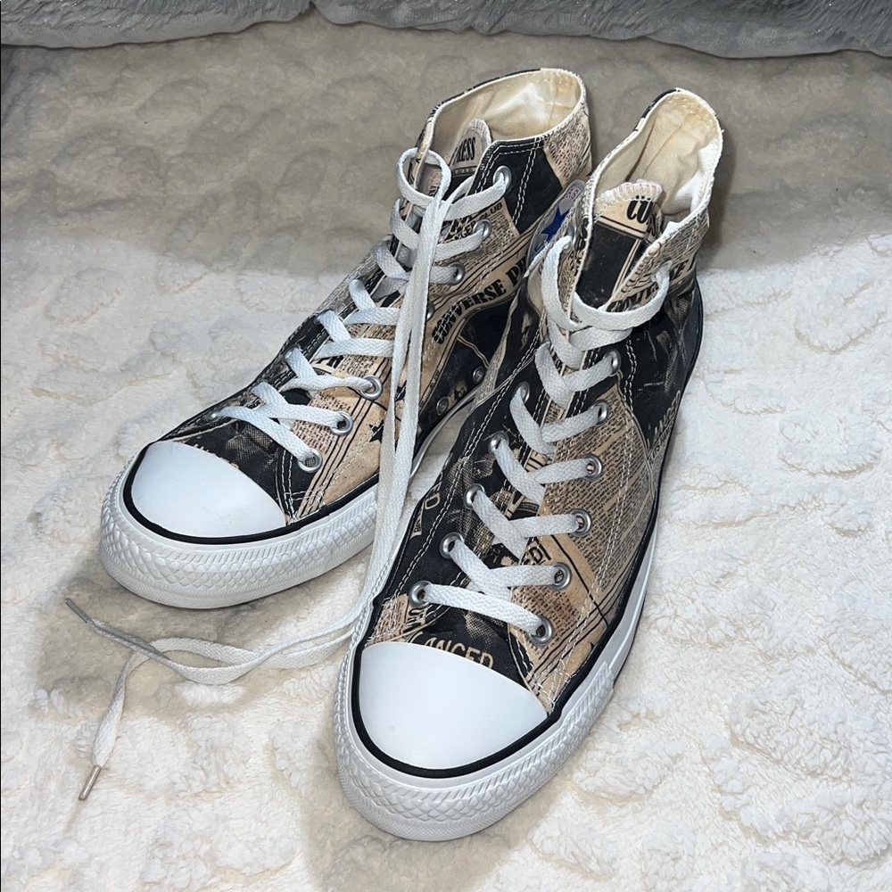 Rare Chuck Taylor Converse High-Tops Press Lanced Hanger Club Boston 2014 SZ 11
